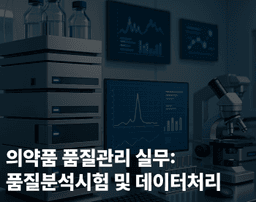 내일도렛유인 의약품 품질관리 실무: 품질분석시험 및 데이터처리  | 