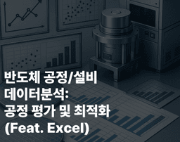 내일도렛유인 반도체 공정/설비 데이터분석: 공정 평가 및 최적화 (feat. Excel)  | 